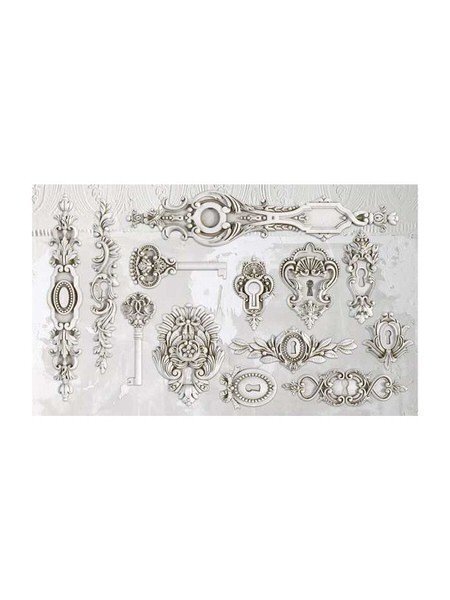 Lock & Key - Moldes - Iron Orchid Designs - ArteSano