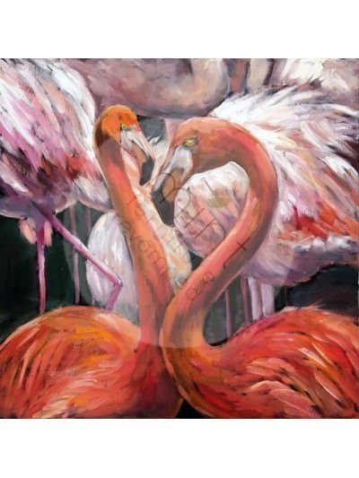 Flamingos - Mint By Michelle decoupage - Mint By Michelle - pinturachalkpaint