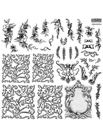 Alphabellies - Sellos Decor - Iron Orchid Designs - pinturachalkpaint