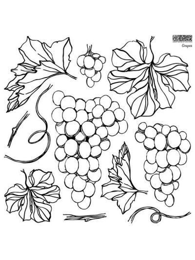 Grapes - Sellos Decor - Iron Orchid Designs - pinturachalkpaint