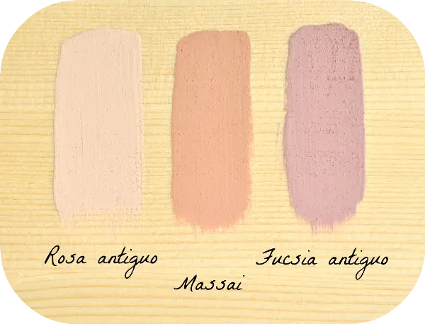 rosa antiguo massai fucsia antiguo combinar colores con la chalk paint